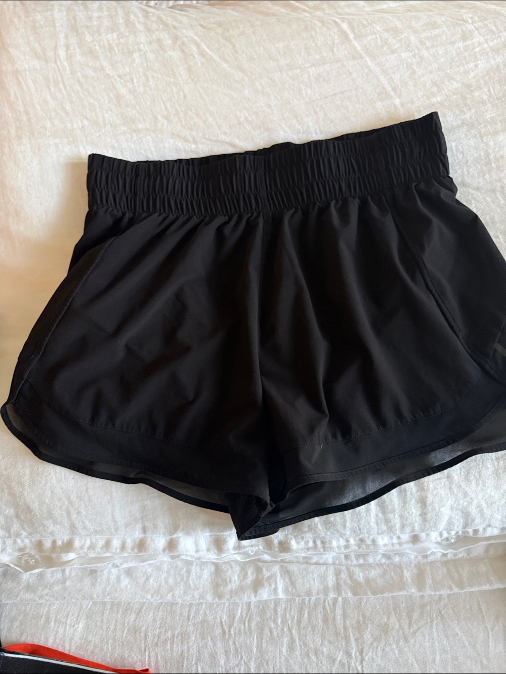 Athleta Black Lightweight Athletic Shorts with Elastic Waist